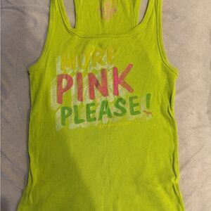 Victoria's Secret Lime Tank Top Vintage Y2K Racerback green Size M